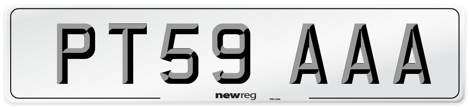 PT59 AAA Number Plate from New Reg